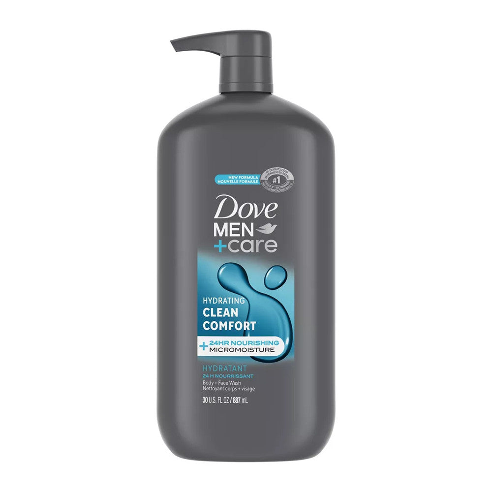 Dove Men And Care Body Wash and Face Wash Clean Comfort, 30 Oz